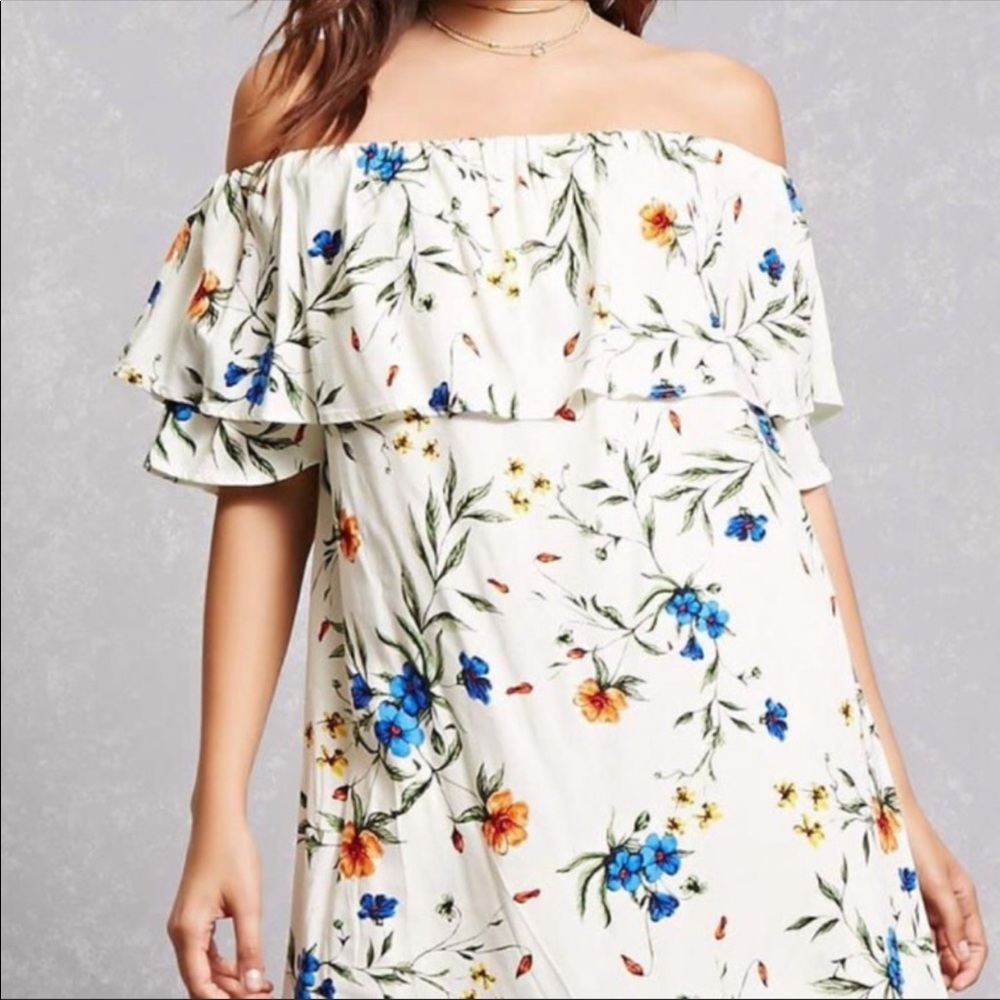 Tassel N Lace Floral Dress